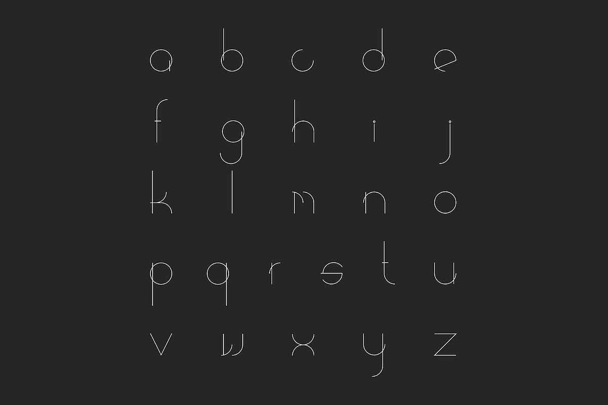 CARSTON minimalistic font design preview 4