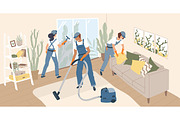 Cleaning service working, a Person Illustration by Good Studio (Thumbnail 1 of 3)