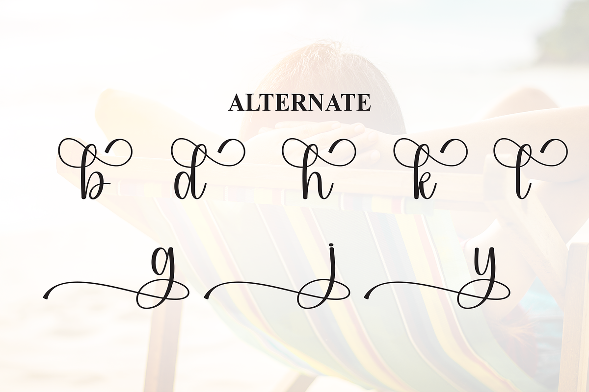 Holiday | Script Font, a Handwritten Font by Scratchones (Photo 8 of 9)