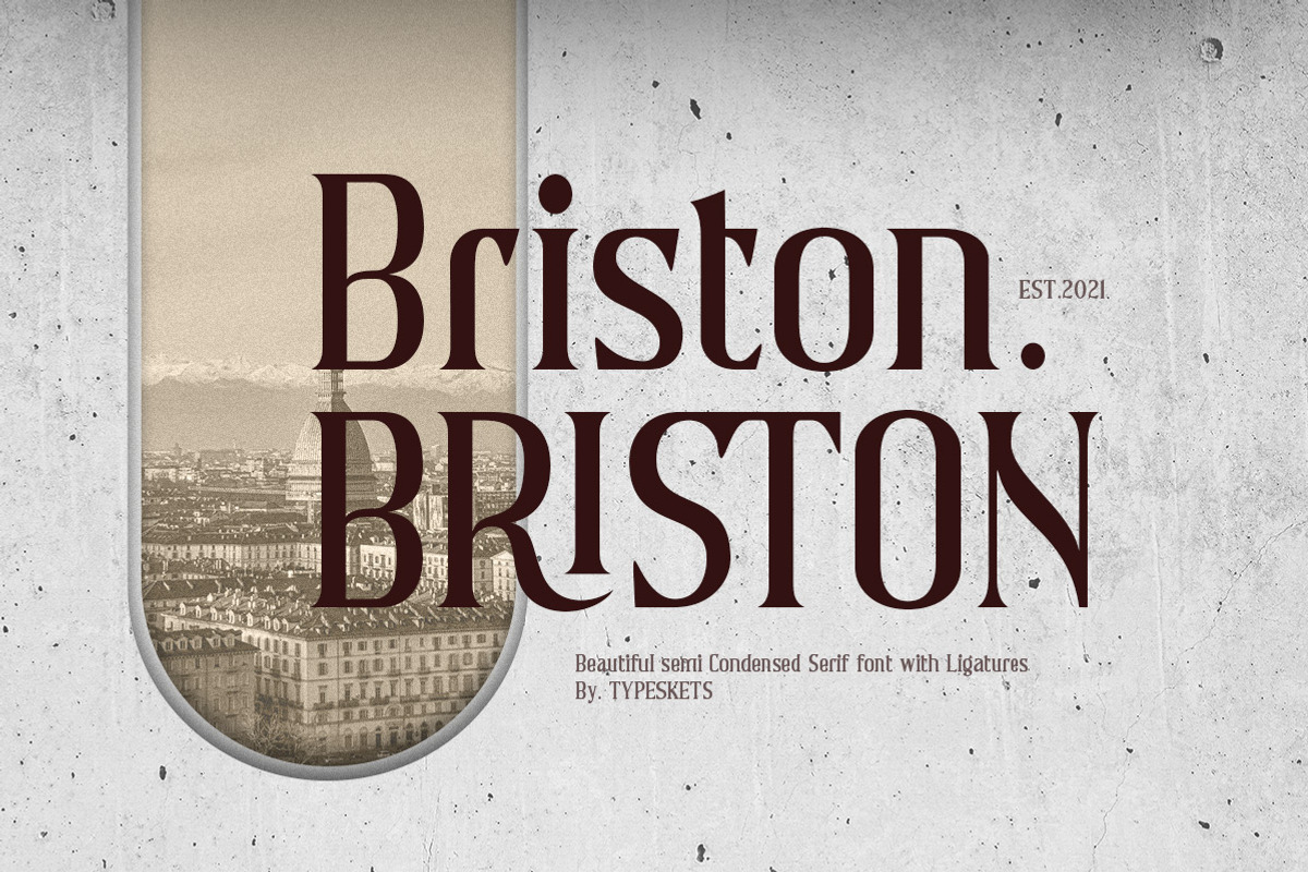Briston, a Serif Font by Typeskets (Photo 1 of 13)