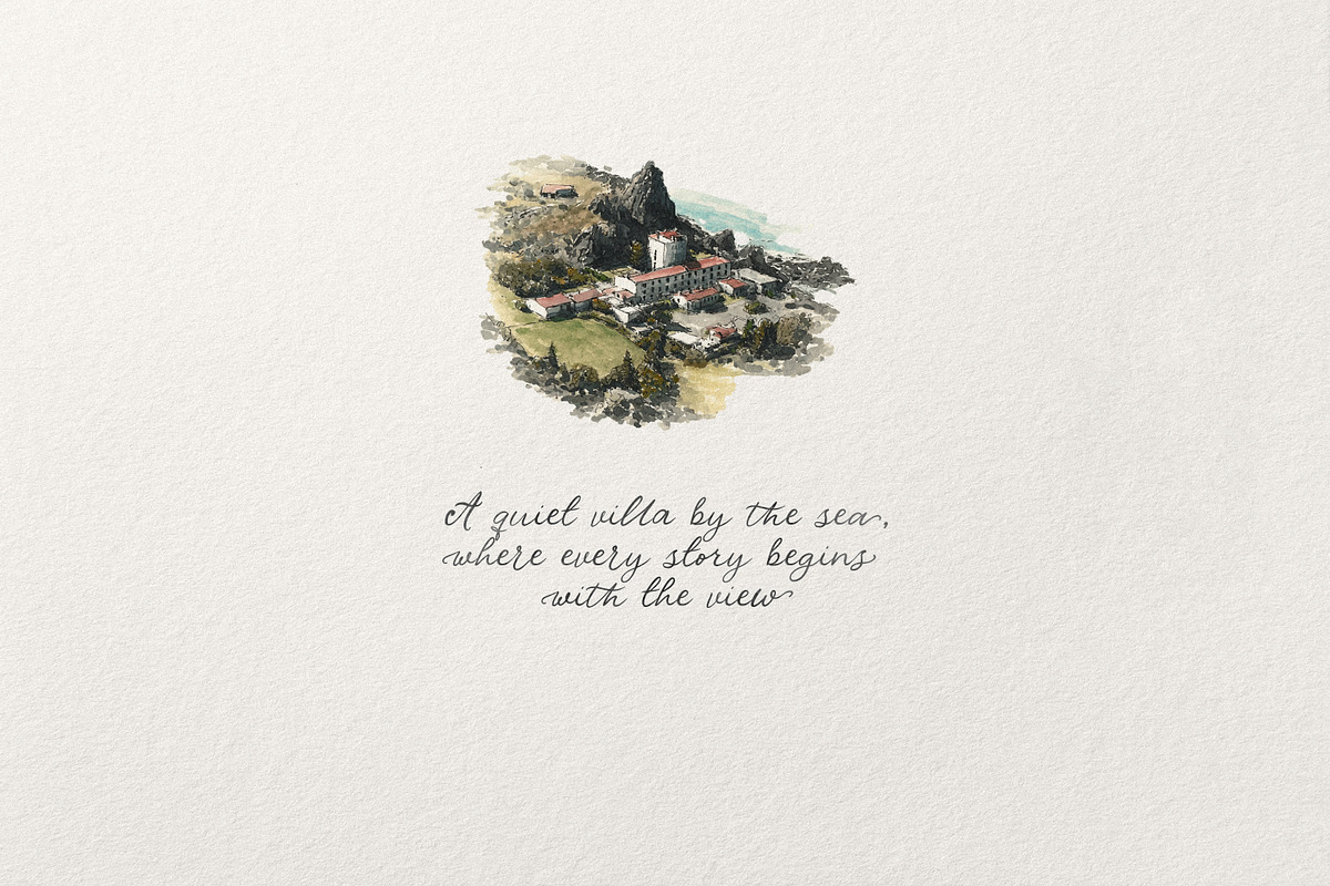 Villa al Mare | Vintage Script Font, a Script Font by AnMark (Photo 7 of 15)
