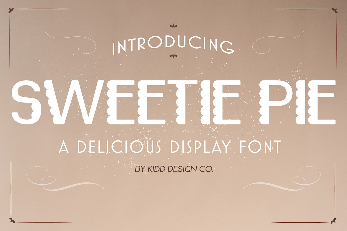 Sweetie Pie Crinkle Cut Display Font, a Font by Kidd Design Co. (Photo 1 of 4)