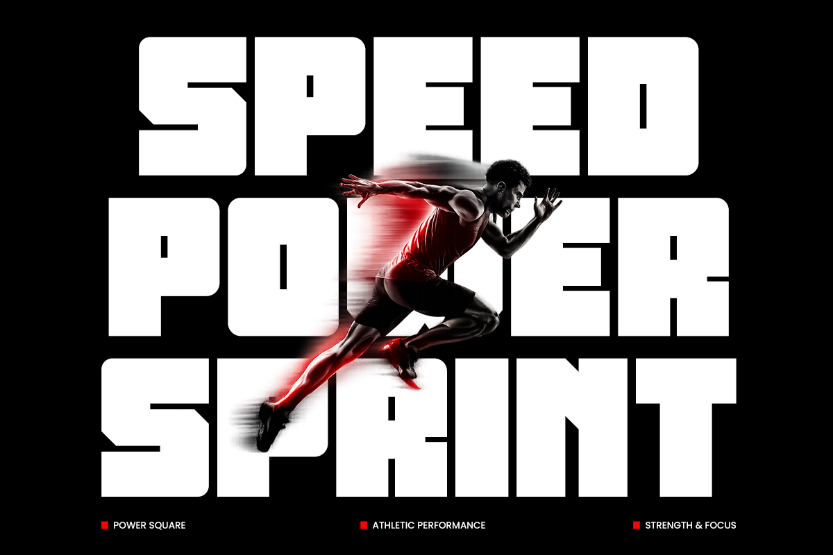 Power Square - Bold Sports Branding, a Sans Serif Font by Say Studio (Photo 2 of 10)