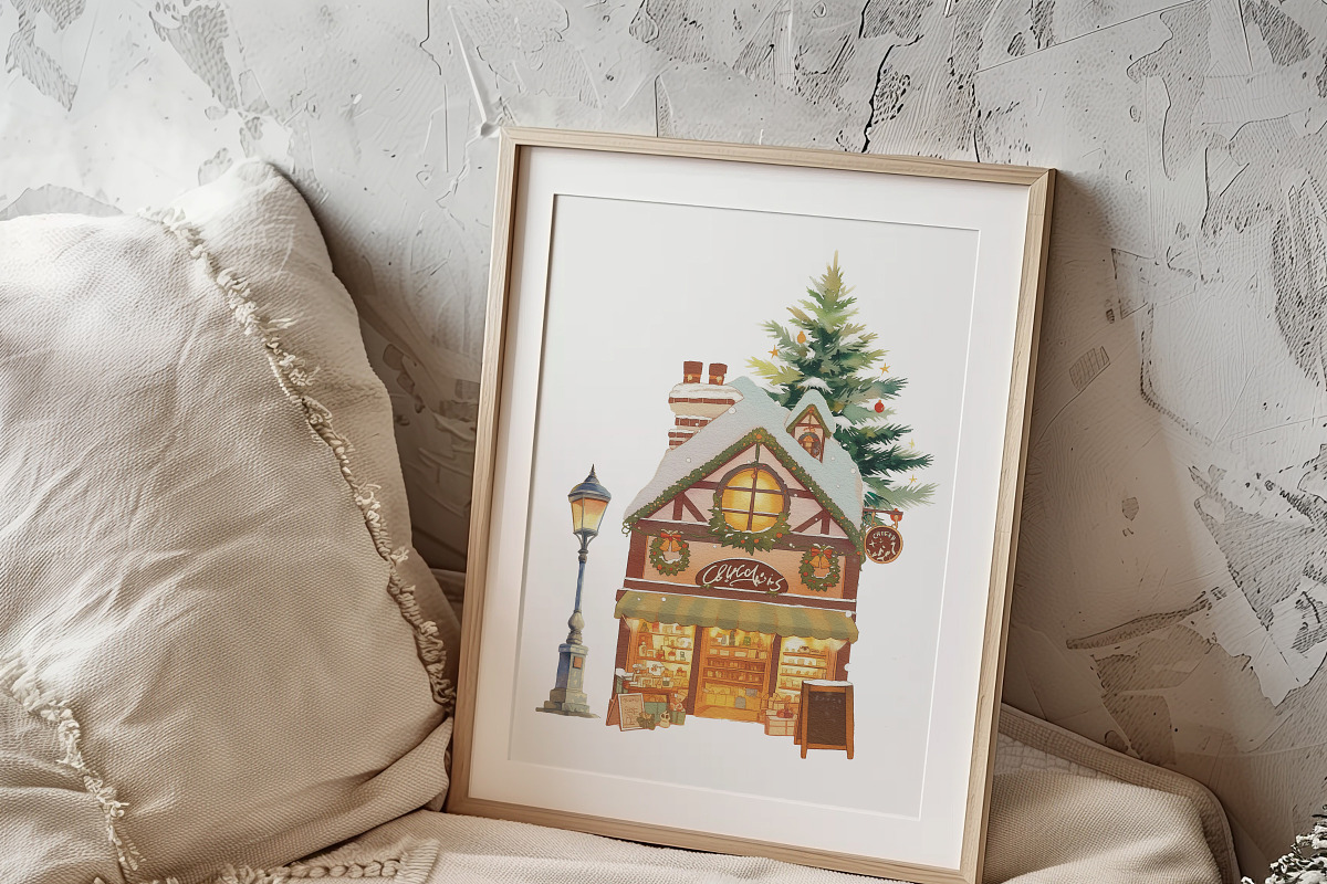Christmas Shop, a Seasonal Illustration by heyiamalice (Photo 4 of 18)