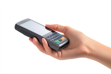 POS terminal of contactless payment, NFC technology, a Technology Photo by AlyaAnd