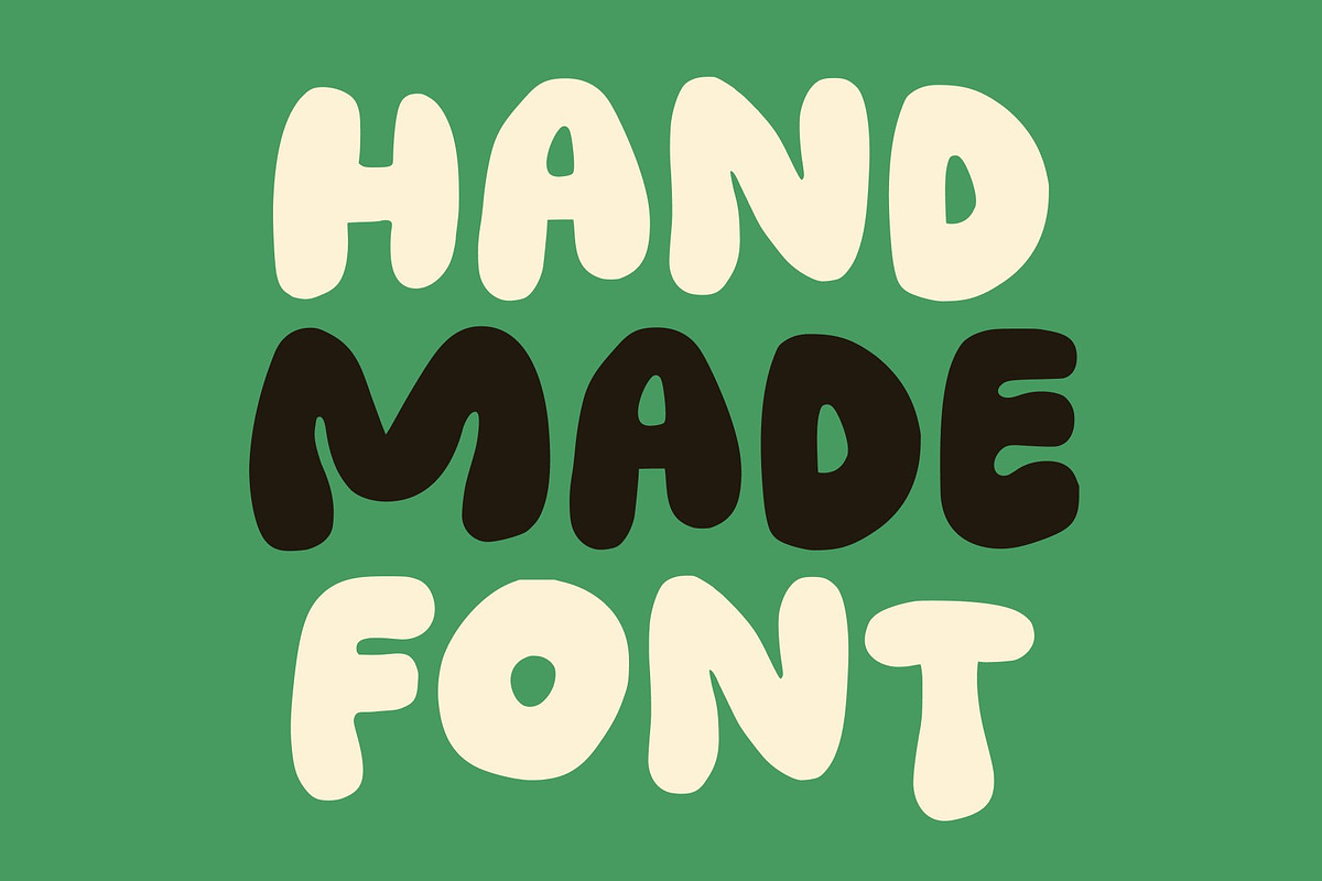 CS Shimer – Bubble Font, a Sans Serif Font by Craft Supply Co. (Photo 2 of 8)
