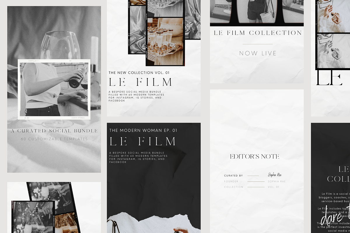 Le Film Social Media Template Bundle, a Social Media Template by Le Maison Bohem (Photo 11 of 11)