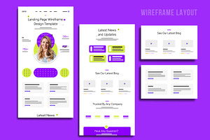 Website Wireframe Layout, an UI Kit Template by MightyDesign
