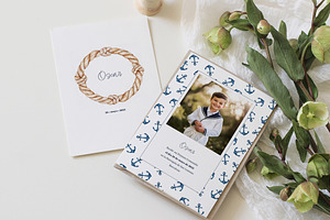 Watercolor Communion Invitation, a Print Template by McLittle Stock