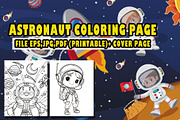 20 Astronaut Coloring Page, an Illustration by Eka Design (Thumbnail 1 of 2)