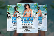 Foam Party Flyer Template, a Flyer Template by Creative Waffle (Thumbnail 1 of 5)