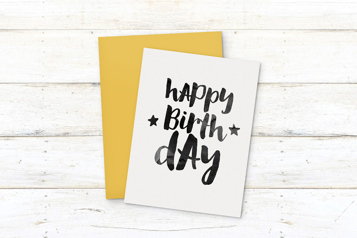 August Boy bold brush font + Dingbat preview 7