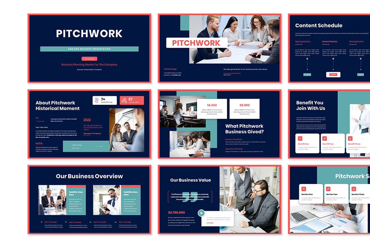 Pitchwork Business Presentation, a Presentation Template by Analogous Temp (Photo 2 of 5)