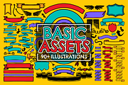 Basic Assets Vector Pack, a Work Illustration by Vectory by BSC (Thumbnail 1 of 3)