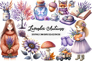 Lavender Autumn Clipart, an Illustration by Daily.Designs (Thumbnail 1 of 5)