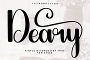 Deary, a Handwritten Font by InermediaSTUDIO (Thumbnail 1 of 7)