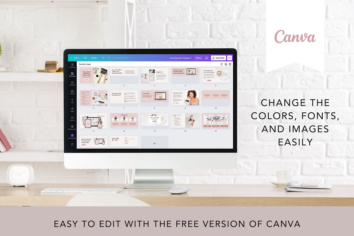 Course Sales Page Template Canva, a Landing Page Template by DeeBeeDesign (Photo 9 of 11)