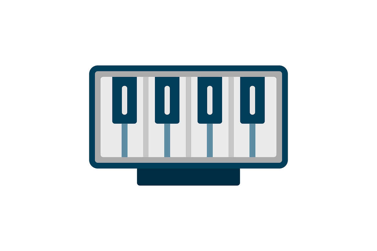 Piano Flat Icon, an Icon by Pexelpy (Photo 2 of 2)