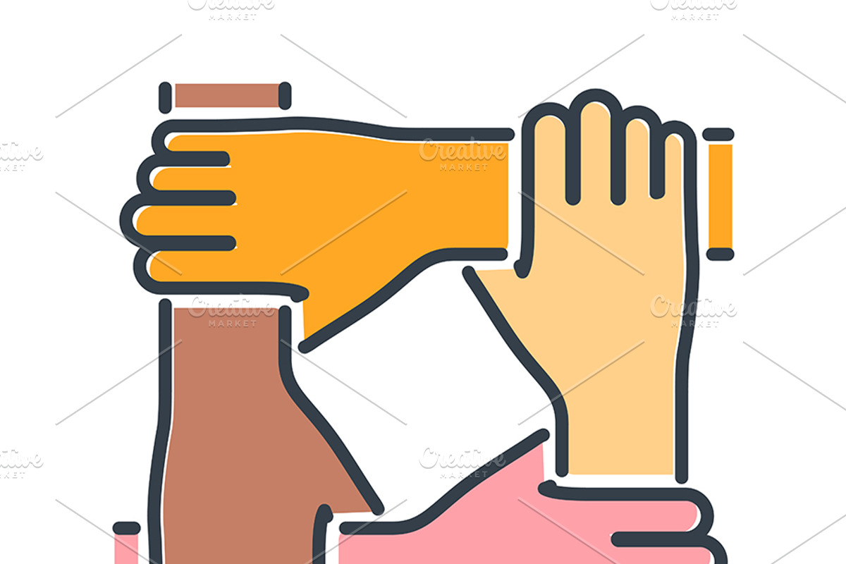 Partnership and Business Teamwork, a Person Illustration by TAlex (Photo 4 of 6)