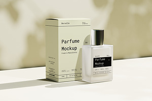 Parfume & Box Mockup