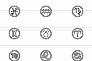 Zodiac Line Icons, an Icon by IconBunny (Thumbnail 2 of 2)