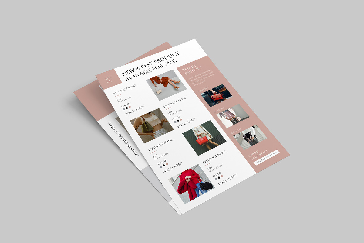 Fashion Catalog Flyer Template preview 3