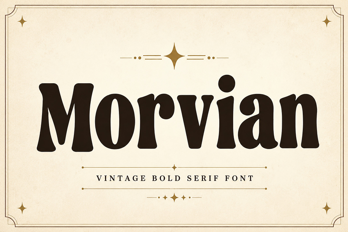 Morvian, a Serif Font by Wow Magic (Photo 1 of 3)