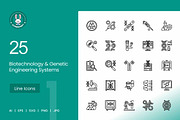 Biotechnology & Genetic Engineering, an Outline Icon by IconBunny (Thumbnail 1 of 2)