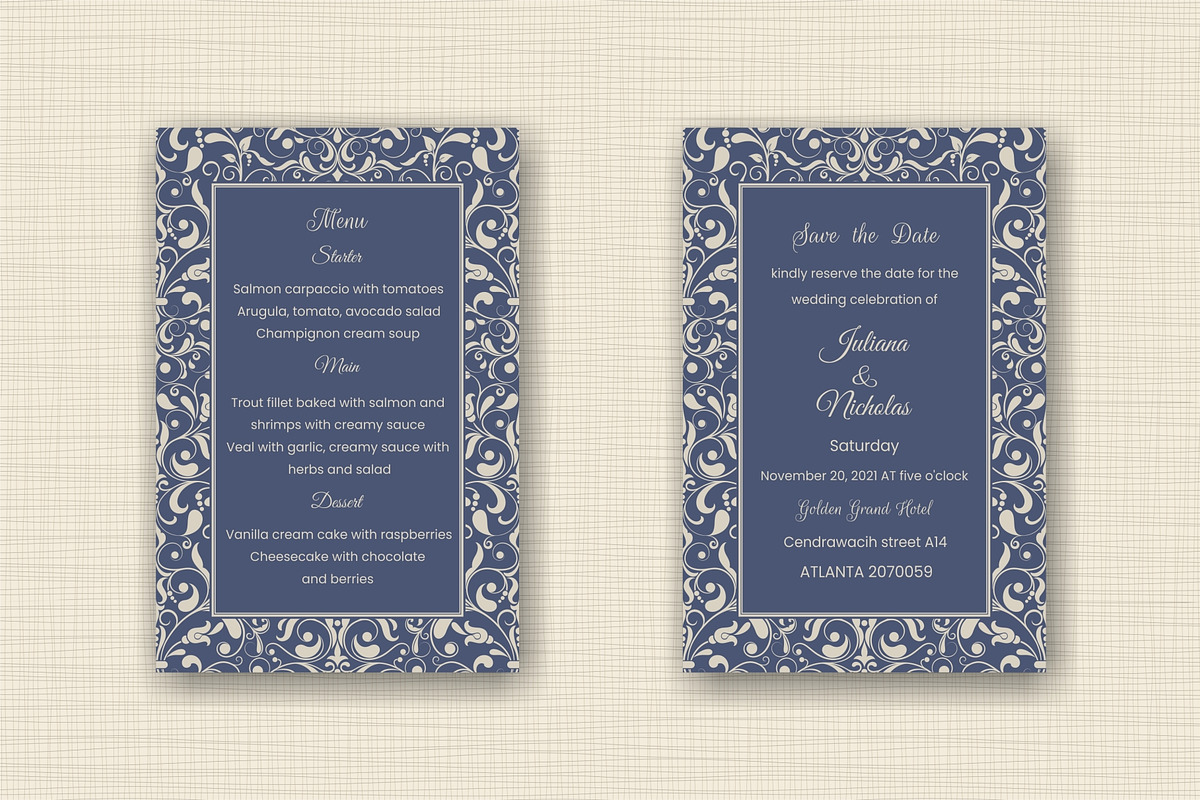 Wedding Invitation set, an Invitation Template by NataLito (Photo 3 of 5)