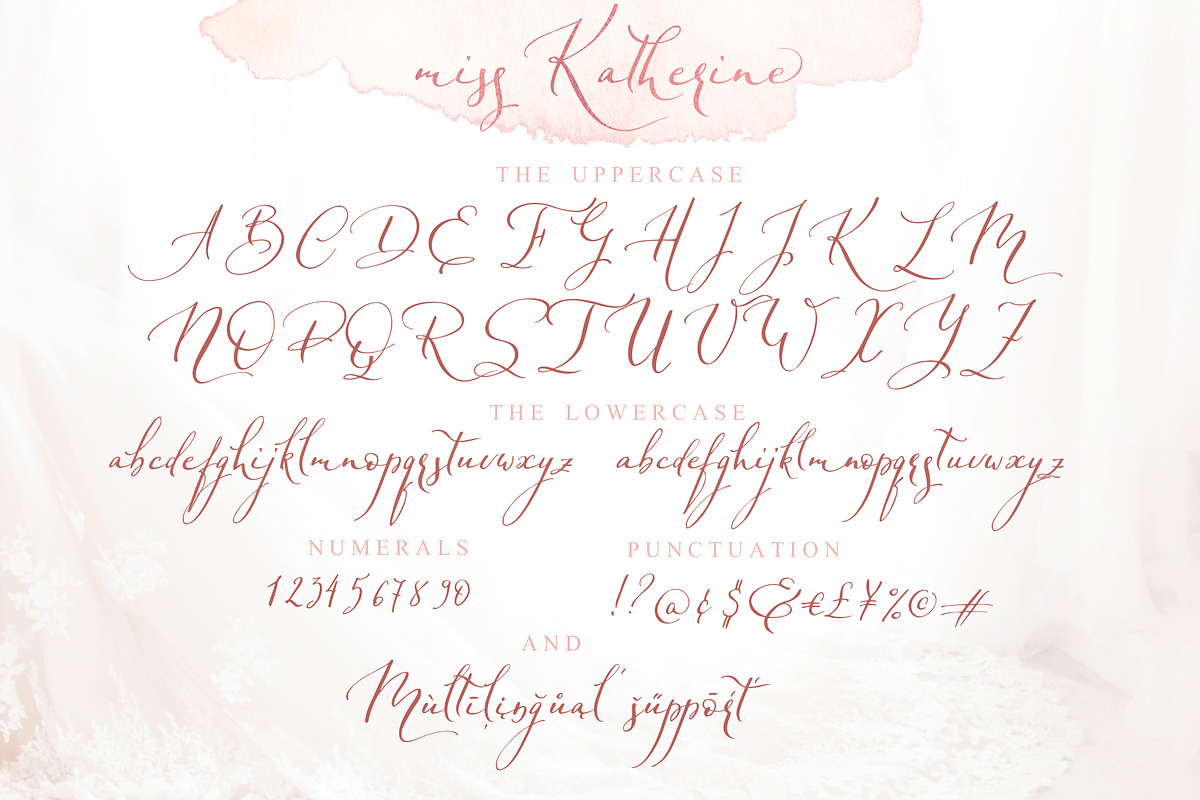 Miss Katherine font Cyrillic + Extra, a Script Font by IraDvilyuk (Photo 14 of 24)