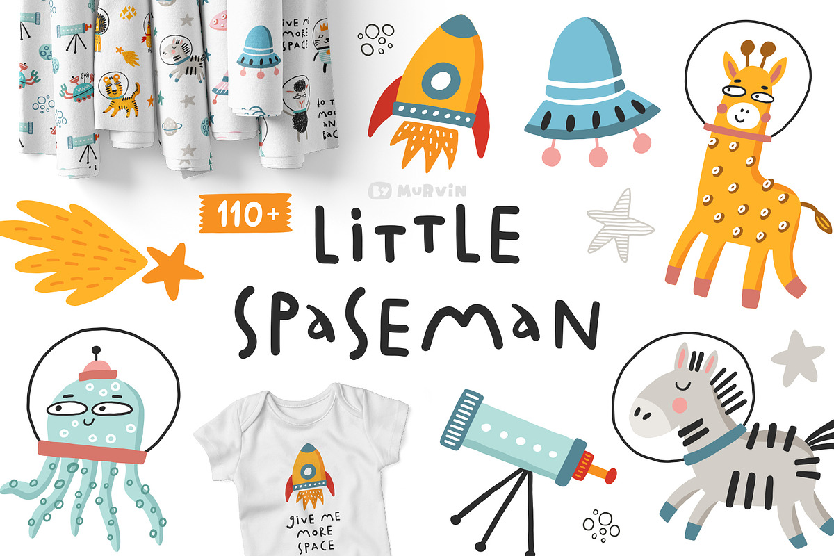 Little spaceman. Kids collection, a Graphic by Murvin (Photo 1 of 8)