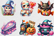 Cute Halloween Clipart, an Illustration by Black Bird Studio (Thumbnail 5 of 6)
