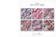 Rose Gold Agate Digital Paper JPG, a Texture Graphic by Creative Matrix82 (Thumbnail 3 of 6)