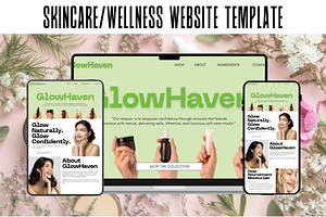 Skincare & Wellness Website Template, a Templates & Theme by wekreatif
