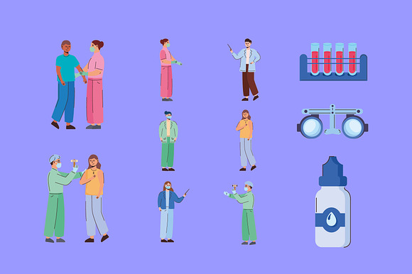 Medical Specialists Illustration Set preview 2