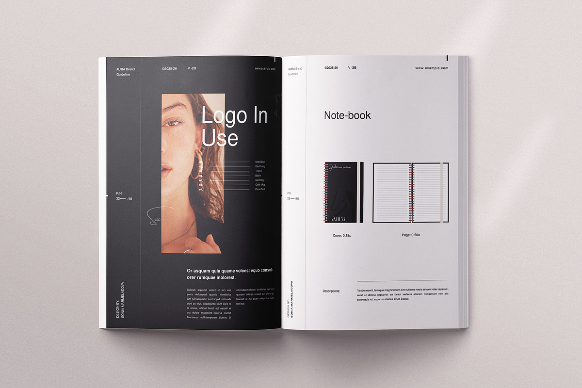 AURA | Brand Guidelines Template, a Brochure Template by ArtisanaAura (Photo 13 of 20)