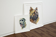 Hunter Dogs Watercolor Set 3, an Animal Illustration by Malena (Thumbnail 3 of 4)