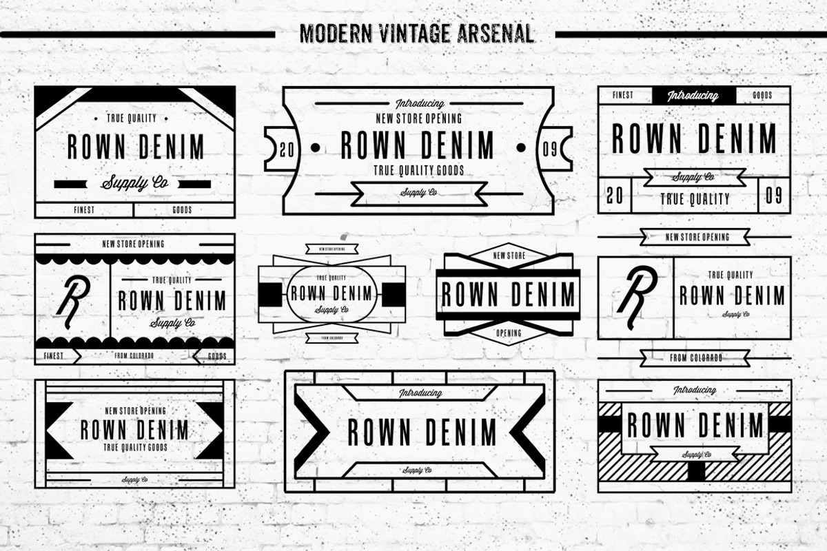 30 Vintage Insignia Template preview 3