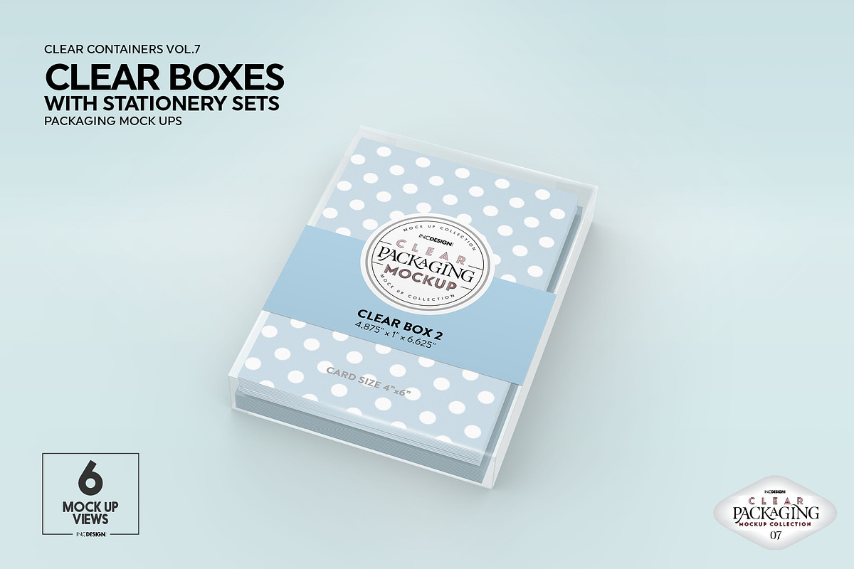 Clear Box Set Packaging Mockup, a Cups & Container Mockup by INCDesign (Photo 5 of 21)