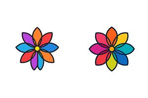 Colorful flower designs with vibrant, an Object Illustration by ZinetroN