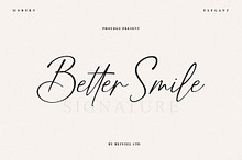 Better Smile Signature Font