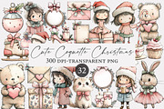 Cute Coquette Christmas Clipart, an Illustration by Designworld (Thumbnail 1 of 4)