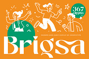 Brigsa A Modern Sans Serif, a Sans Serif Font by AmorfaType (Thumbnail 1 of 11)