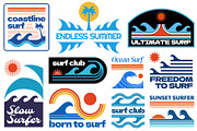 Surf Logo Graphics, an Object Graphic by Firowerk (Thumbnail 3 of 10)