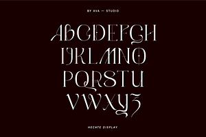 Hecate Display Font