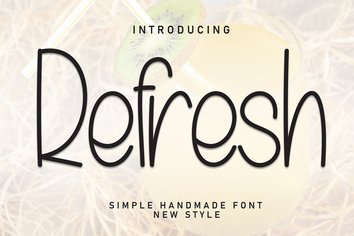 Refresh | Script Font, a Script Font by Scratchones (Photo 1 of 8)