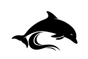 dolphin jumping silhouettes, an Illustration by Amazin_art (Thumbnail 18 of 31)