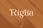 Riglia - Luxury Serif Font, a Serif Font by Creavora (Thumbnail 1 of 9)