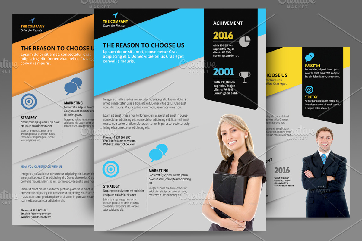 Corporate Flyer Templates, a Flyer Template by Aabhaas (Photo 1 of 3)