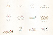 Ghost Parade Clipart, an Illustration by CrexoraLab (Thumbnail 2 of 5)